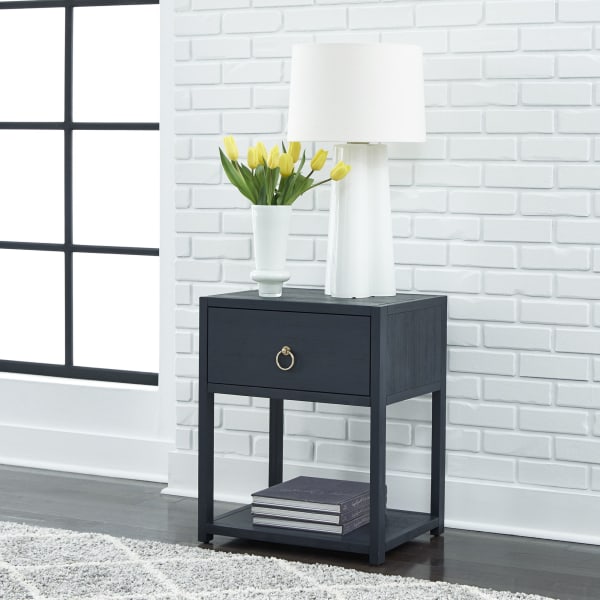 East End - 1 Shelf Accent Table - Blue