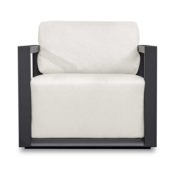 Remsen - Outdoor Lounge Chair - Black / Oyster