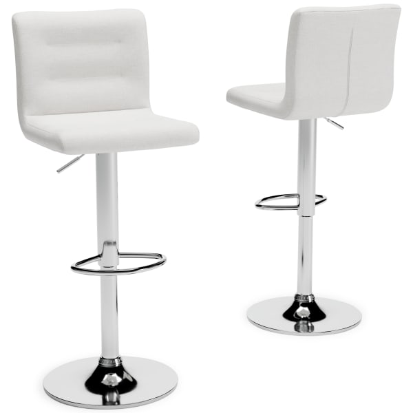 Pollzen - Stone - Tall Uph Swivel Barstool(Set of 2)