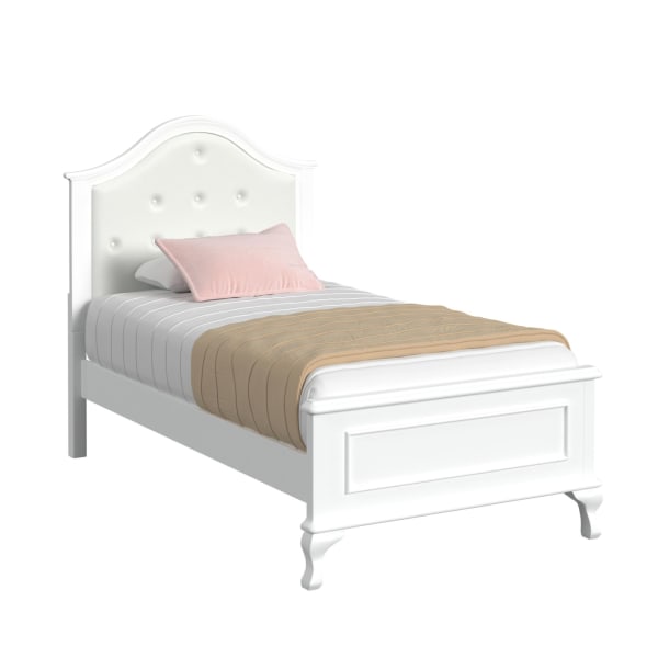 Jesse - Twin Panel Bed - White