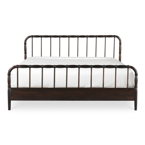 Vivian - Queen Bed - Dark Brown