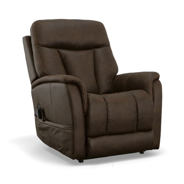 Atlas - Power Lift Recliner With Power Headrest & Lumbar - Walnut