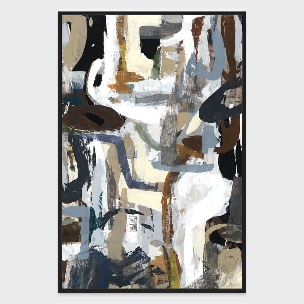 Chicago - 48" x 72" Canvas Art - Blue & Gray