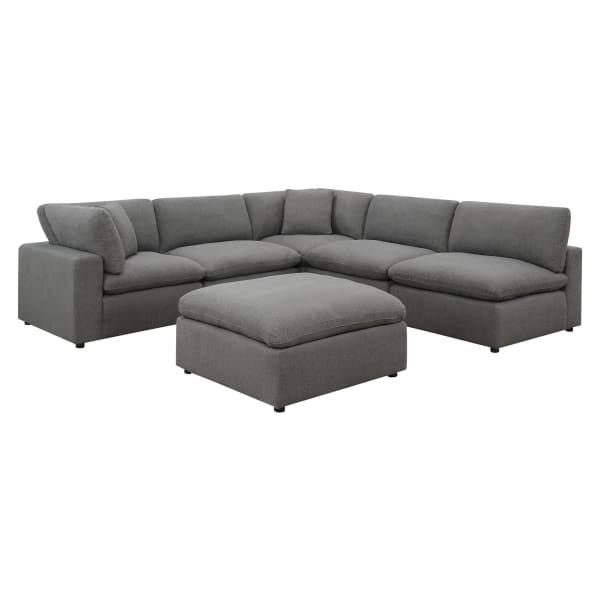 Cloud 9 - 6 Piece Sectional Sofa - Gray