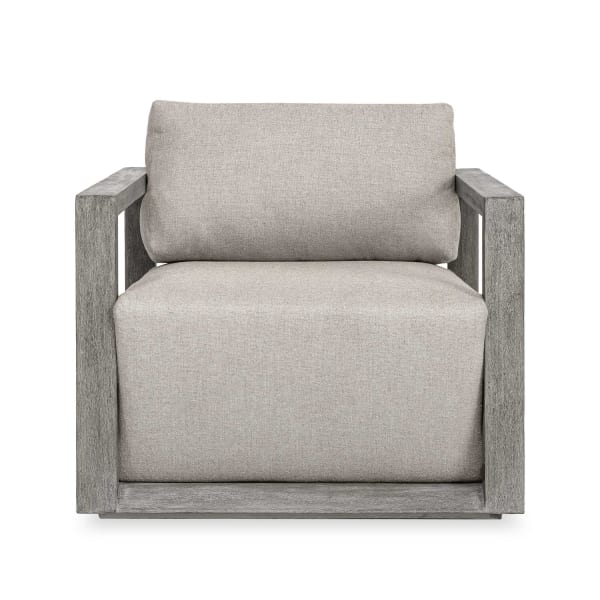 Remsen - Outdoor Lounge Chair - Weathered Gray / Dove