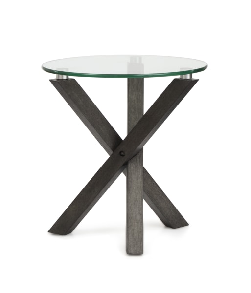 Jax - Round End Table - Carbon Shadow