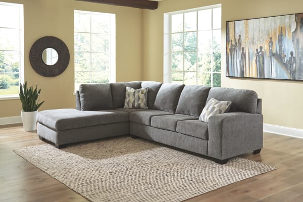 Dalhart - Charcoal - Left Arm Facing Chaise 2 Pc Sectional