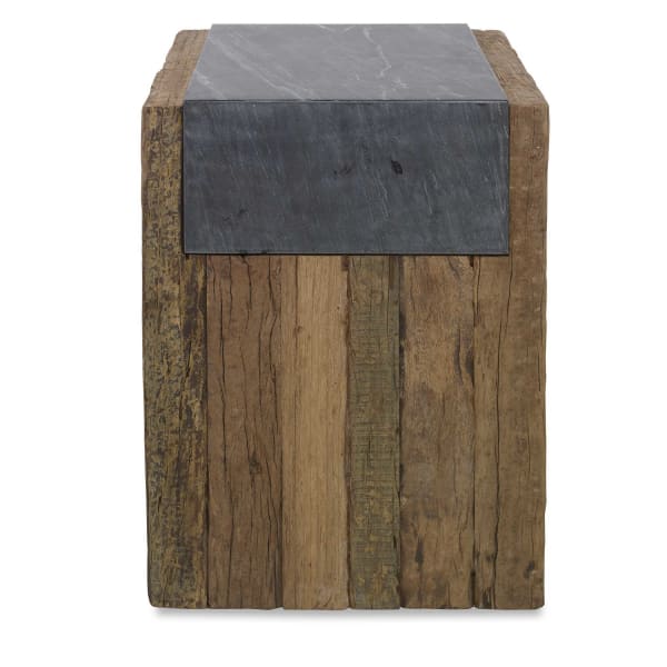Jonah - Side Table - Black / Brown