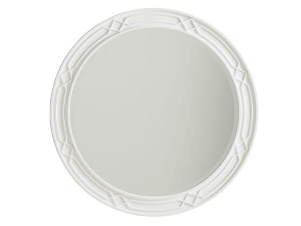 Avondale - Carreno Round Mirror - White