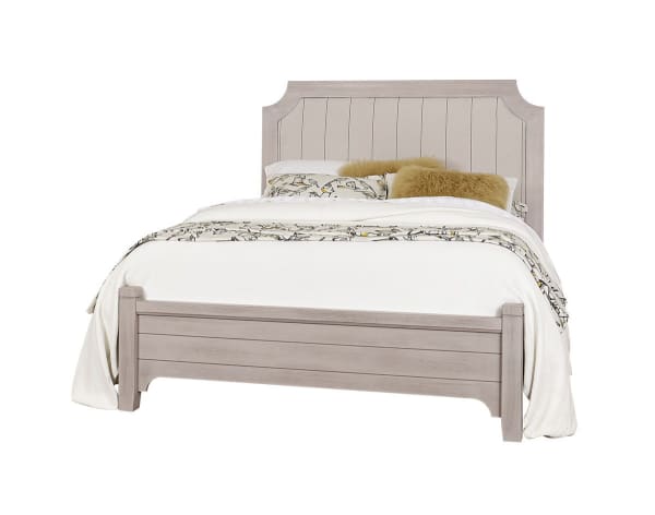 Bungalow Queen Uph Storage Bed Finish Shown - Dover Grey/Folkstone (Two Tone)