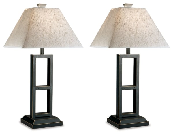 Deidra - Black - Metal Table Lamp (Set of 2)