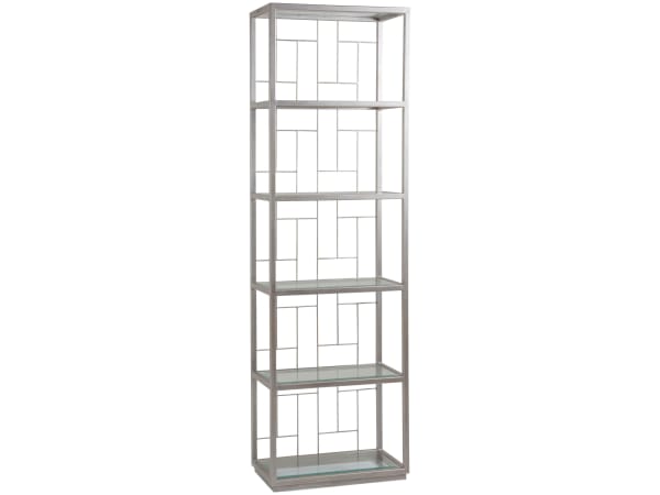 Metal Designs - Mid Geo Etagere - Pearl Silver