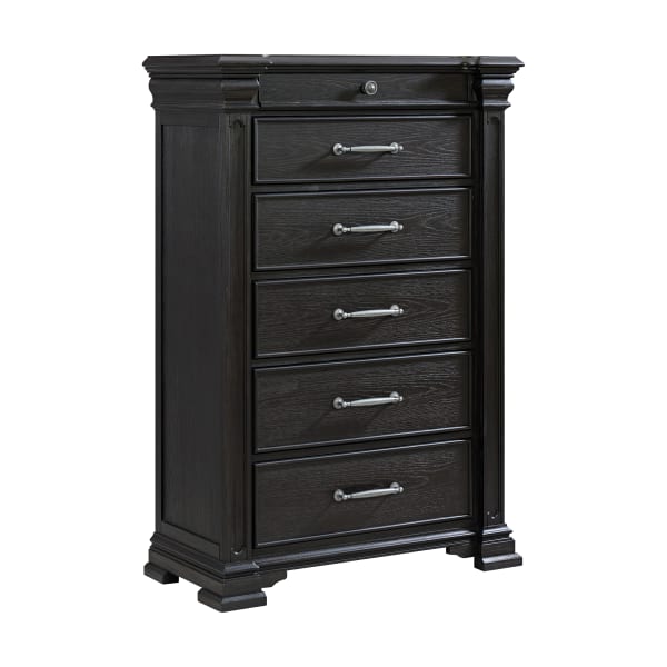 Kings Court - 6-Drawer Chest - Black