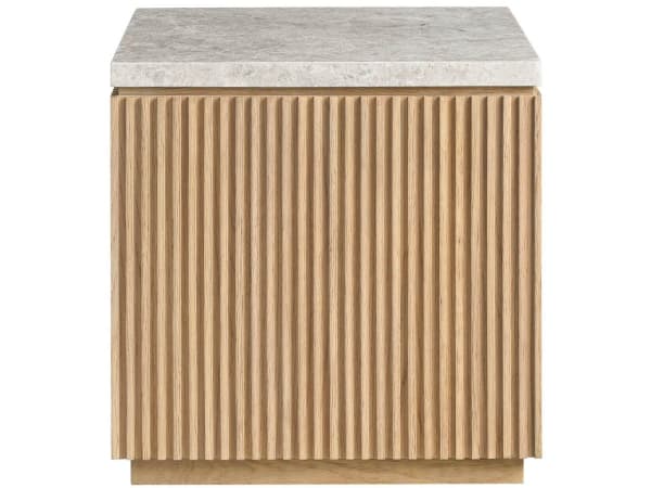 Avaline - Carmen Side Table - Light Brown / Gray