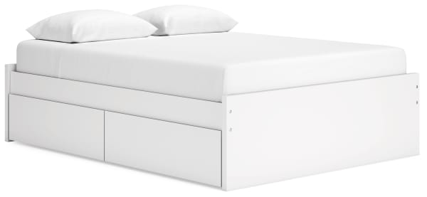Onita - Queen Platform Bed With 2 Side Storage - White