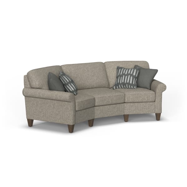 Westside - Fabric Conversation Sofa, Accent Pillows Included