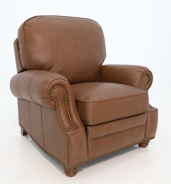 Longhorn - Push Thru The Arm Recliner - Light Brown