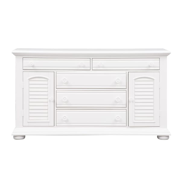Summer House - 2 Door 5 Drawer Dresser - White