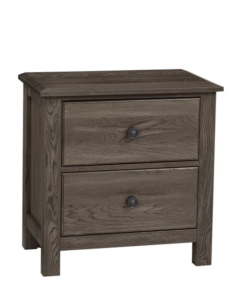 Custom Express - Night Stand 2 Drawers - Driftwood Grey