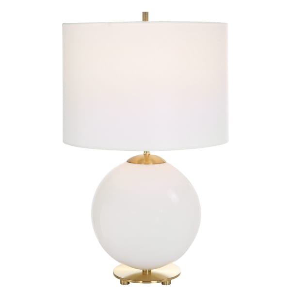 24" Table Lamp - White