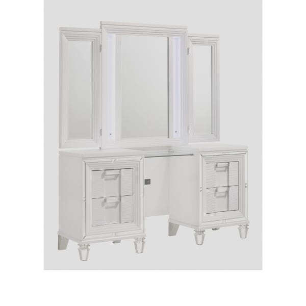 Twenty Nine - Vanity Set With Led & USB Plug - White