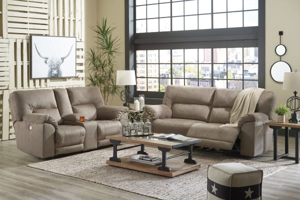 Cavalcade - Slate - 2 Pc. - Reclining Power Sofa, Loveseat