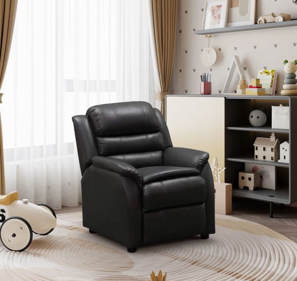 Logan - Children's Recliner, Push Thru The Arm - Lividity