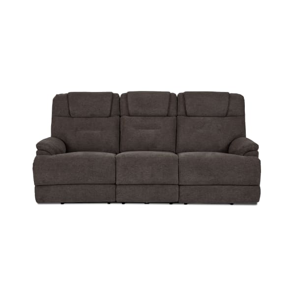 Zofa - Power Sleep Sofa With Power Headrests & Lumbar - Umber