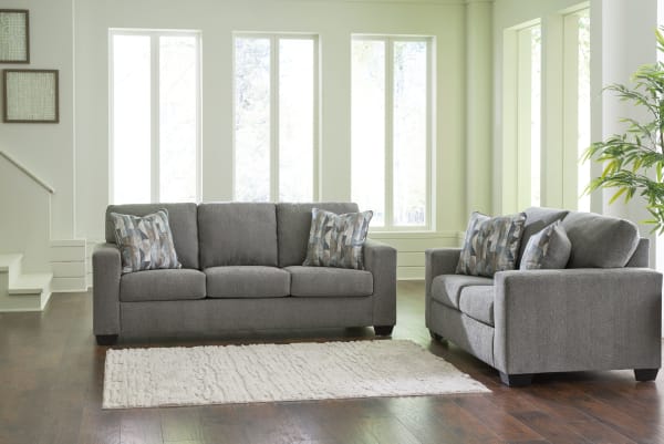 Deltona - Graphite - 2 Pc. - Sofa, Loveseat