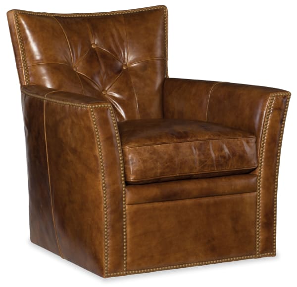Conner - Swivel Club Chair - Heavy Metal Gamma
