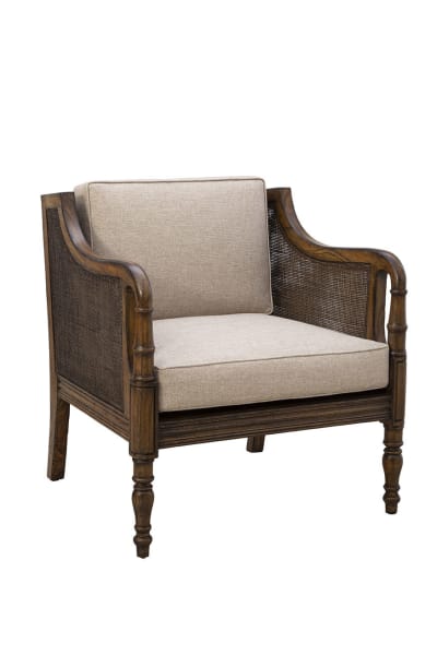 Redford - Chair - Dark Brown / Beige