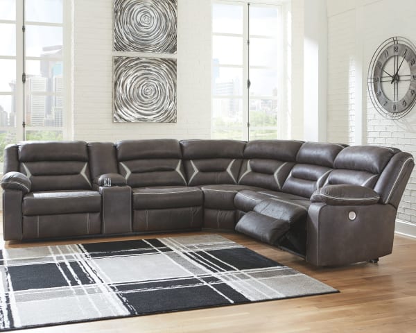 Kincord - Midnight - Left Arm Facing Power Sofa 4 Pc Sectional
