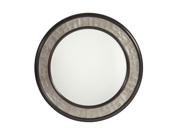 Brentwood - Georgina Round Mirror - Pearl Silver