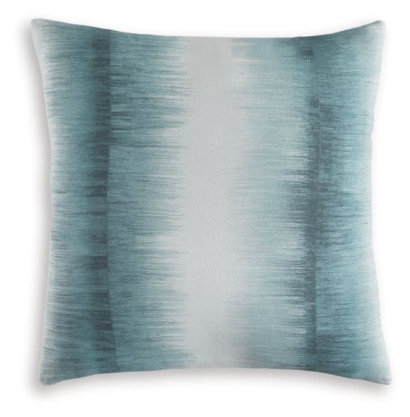 Elonwich - Teal / White - Pillow (Set of 4)