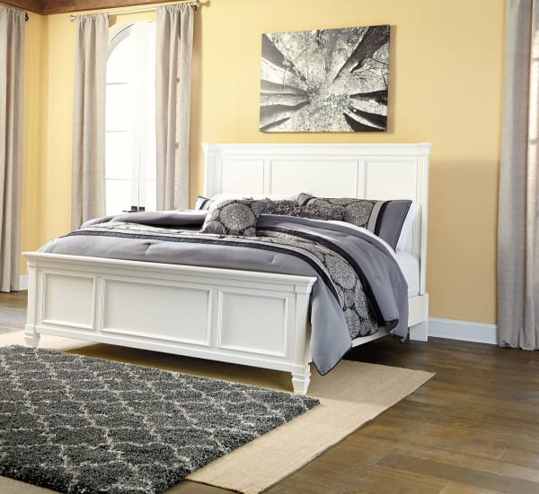 Prentice - White - King Panel Bed