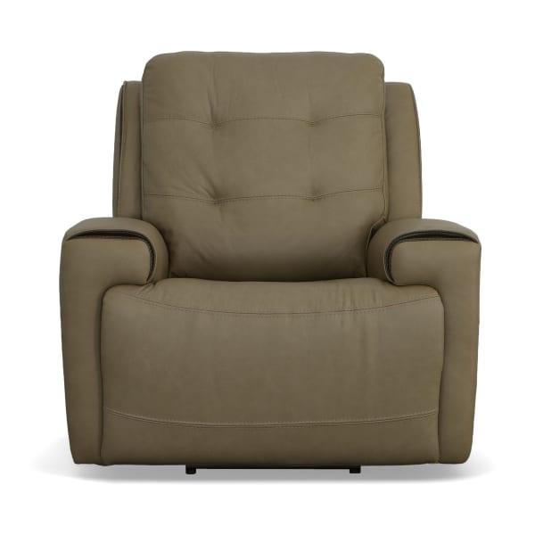 Iris - Power Recliner With Power Headrest - Khaki