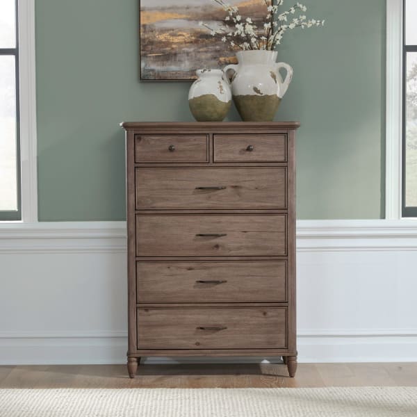 Hickory Grove - 6 Drawer Chest - Heirloom Brown
