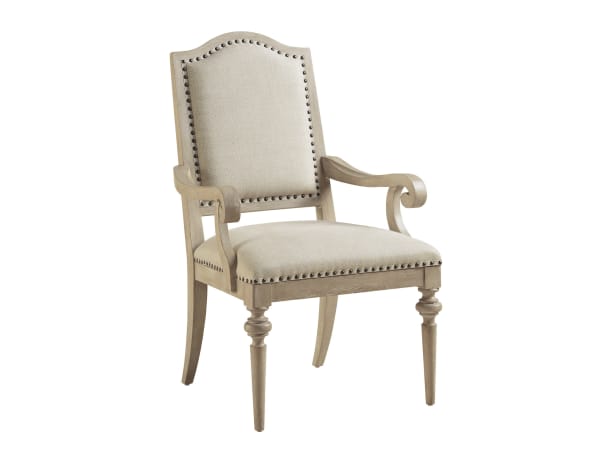 Malibu - Aidan Upholstered Arm Chair - Beige