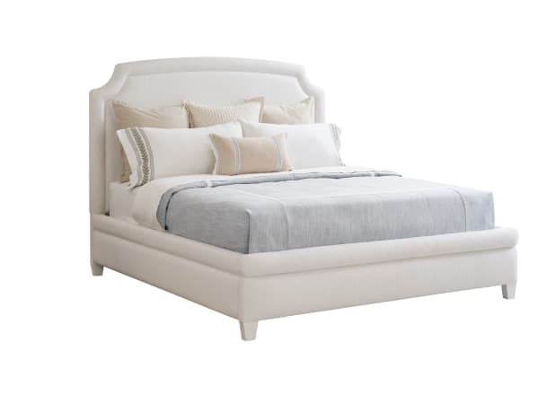 Laguna - Avalon Upholstered Bed 5/0 Queen - White
