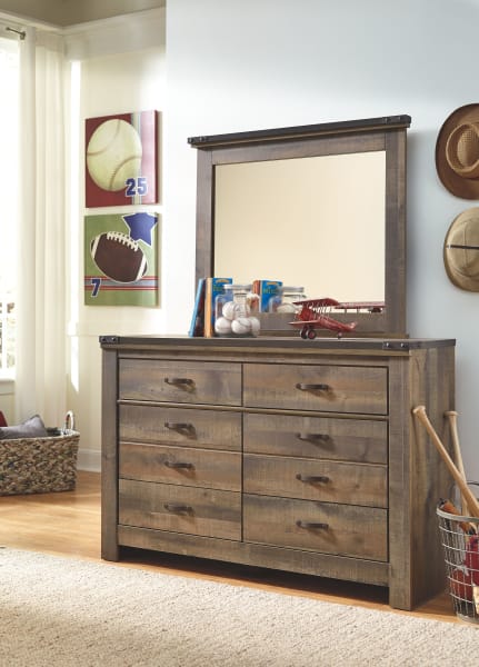 Trinell - Brown - Dresser, Mirror