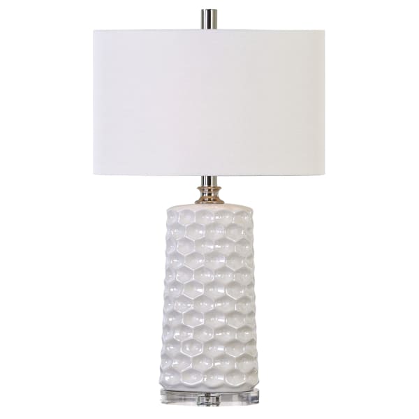 Sesia - Honeycomb Table Lamp - White