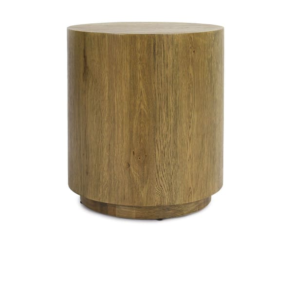 Layne - Round End Table - Light Brown