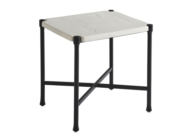 Pavlova - Rectangular End Table - White
