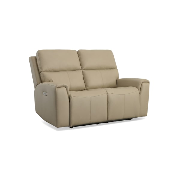 Jarvis - Power Reclining Loveseat With Power Headrests - Parchment