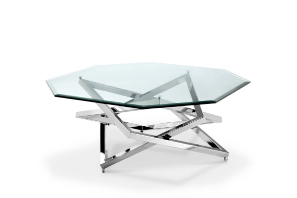 Lenox Square - Octagonal Cocktail Table - Nickel