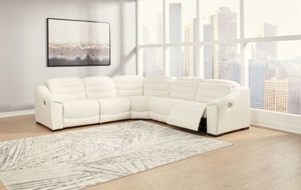 Next-gen Gaucho - Chalk - Zero Wall Recliners With Armless Chair 5 Pc Sectional