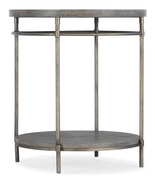 Home Accent - Round End Table - Dark Gray