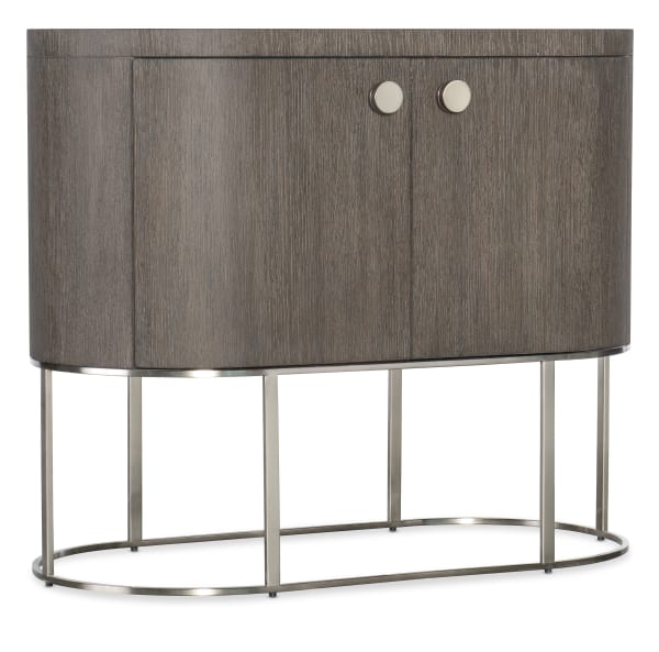 Modern Mood - Oval Nightstand - Dark Brown