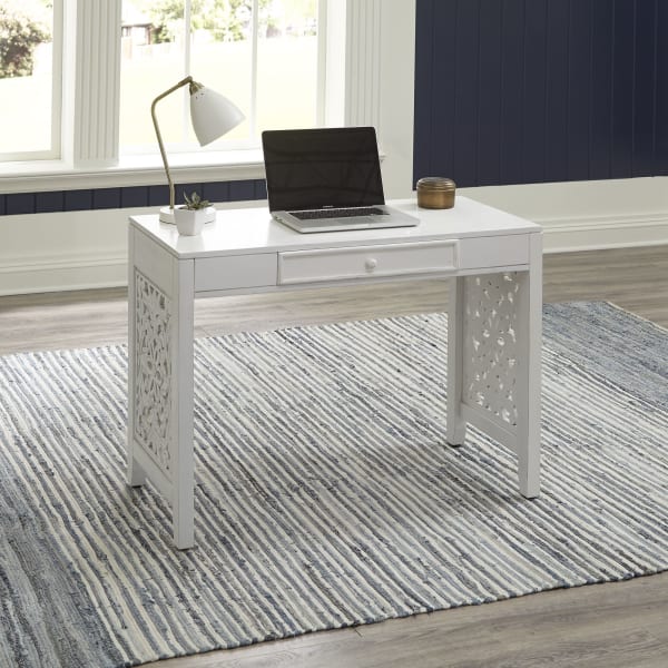 Trellis Lane - Accent Writing Desk - White