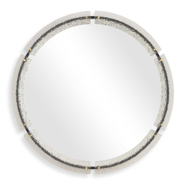 Crystalline - Round Mirror - White